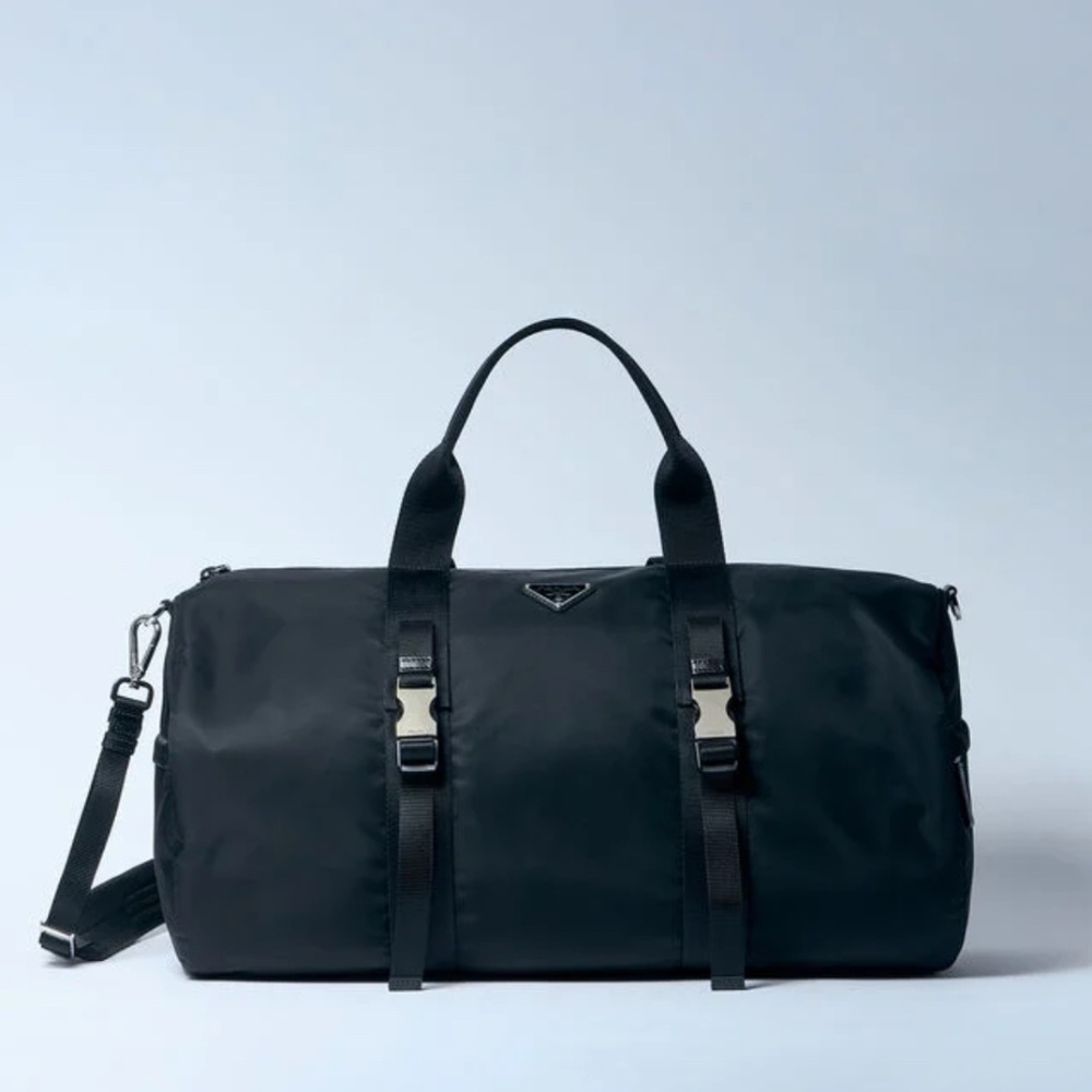 PRADA Re-Nylon And Saffiano Leather Duffle Bag
